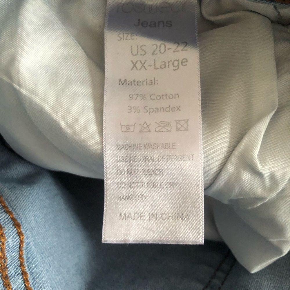 Blue Distressed Bermuda Shorts - Picture 8 of 8